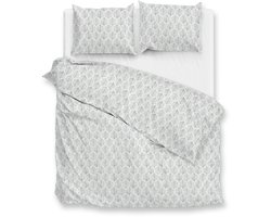 Zohome Dekbedovertrek Vittoria - Grey - Abstract - Dekbedovertrek 260x200/220 cm - 100% Microvezel - Lits-Jumeaux XL Dekbedovertrek