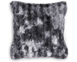 ZoHome Grey Kussen Famous 45x45 cm, gemaakt van Fake Fur
