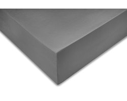 Zohome Hoeslaken Satinado - Onderlaken voor tweepersoonsbed - 140x200 - 100% Katoen-Satijn - Antraciet