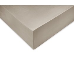 Zohome Hoeslaken Satinado - Onderlaken voor tweepersoonsbed - 160x200 - 100% Katoen-Satijn - Beige