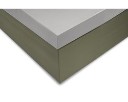 Zohome Hoeslaken Satinado-topper - Onderlaken voor tweepersoonsbed - 160x200 - 100% Katoen-Satijn - Grijs