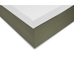 Zohome Hoeslaken Satinado-topper - Onderlaken voor tweepersoonsbed - 180x200 - 100% Katoen-Satijn - Wit