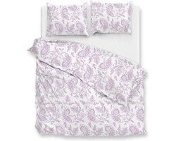 Zohome Indiano Dekbedovertrek - 100% Katoen-Perkal - 240x220 - Roze