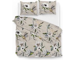 Zohome Jun Dekbedovertrek - Lits-jumeaux - Katoensatijn - 240x200-220cm - Natural