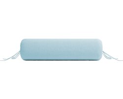 Zohome Kussensloop Lino - Kussenhoes van 25x90 cm - 1 stuk - 100% Katoen - Blauw