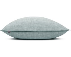 Zohome Kussensloop Lino - Kussenhoes van 60x70 cm - 1 stuk - 100% Katoen - Blauw