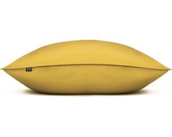 Zohome Kussensloop Satinado - Kussenhoes van 50x50 cm - Set van 2 stuks - 100% Katoen-Satijn - Grijs