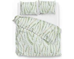 Zohome Lanza Dekbedovertrek - Lits-jumeaux - Katoen - 240x200-220cm - Groen