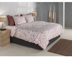 Zohome Paco Dekbedovertrek - Extra breed - 260x200/220 cm - Pink