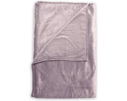 Zohome Plaid Cara - Warme deken voor op de bank - Zacht - 140x200 cm - Roze