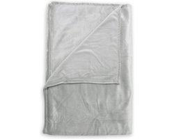 Zohome Plaid Cara - Warme deken voor op de bank - Zacht - 140x200 - Grijs