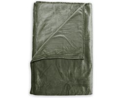 Zohome Plaid Cara - Warme deken voor op de bank - Zacht - 140x200 - Groen