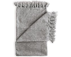 Zohome Plaid Ciniglia - Warme deken voor op de bank - Zacht - 140x200 - Grijs