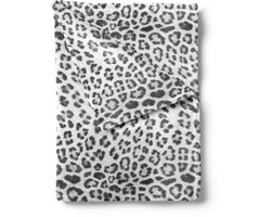 Zohome Plaid Snow-Leopard - Warme deken voor op de bank - Zacht - 140x200 cm - Grijs