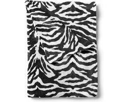 Zohome Plaid Zebra - Warme deken voor op de bank - Zacht - 140x200 - Bruin