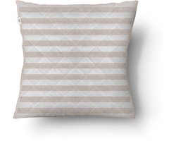 Zohome Sierkussen - Banda di Lino - 50x50 cm bankkussen - Kussen voor de woonkamer - 100% Polyester - Beige