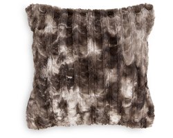 Zohome Sierkussen - Famous - 45x45 cm bankkussen - Kussen voor de woonkamer - 100% Polyester - Bruin