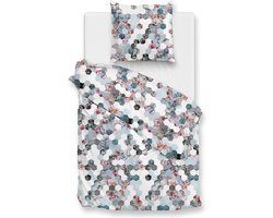 Zohome Vanessa Dekbedovertrek - Eenpersoons - Flanel - 140x200-220cm - Multi