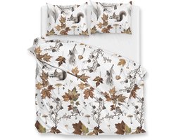 Zohome Wonder Dekbedovertrek - Tweepersoons - Flanel - 200x200-220cm - Wit
