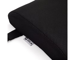 ZOLA Ergonomisch Rugkussen Onderrug – Rugsteun / Lendesteun – Lendekussen voor Auto / Bureaustoel / Stoel – Memory Foam - Rugklachten & Zitcomfort - Zwart