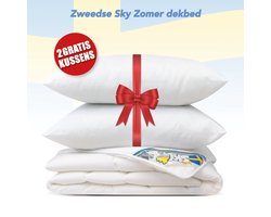 Zomer dekbed + 2 Hoofdkussen - Litsjumeaux - Dekbed Set - 240x220 cm