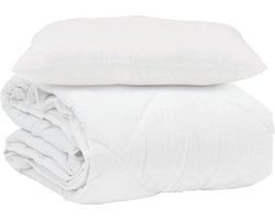 Zomer Dekbed met kussen 2 st | Beddengoed Wit Microvezel