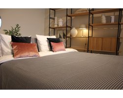 Zomerdeken / Sprei / Wafeldeken 280 x 270 Tweepersoons Antraciet