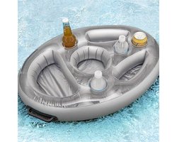 Zomerfeest - Emmer - Bekerhouder - Opblaasbare Zwembad Vlot - Bier - Drink Koeler - Tafel - Bar - Tray - Strand - Zwemmen - Ring - Bierfleshouder