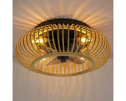 Zomer/winter plafondventilator met bamboe frame - Paco