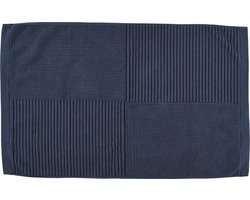 Zone Denmark Classic Badmat - Absorberende Badkamermat - Hotelkwaliteit - 100% katoen - 1200g/m2 - 50 x 80 cm - Dark Blue (blauw)