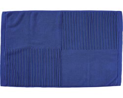 Zone Denmark Classic Badmat - Absorberende Badkamermat - Hotelkwaliteit - 100% katoen - 1200g/m2 - 50 x 80 cm - Indigo Blue (blauw)