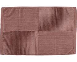 Zone Denmark Classic Badmat - Absorberende Badkamermat - Hotelkwaliteit - 100% katoen - 1200g/m2 - 50 x 80 cm - Peach Red (rood)