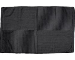 Zone Denmark Classic Badmat - Absorberende Badkamermat - Hotelkwaliteit - 100% katoen - 1200g/m2 - 50 x 80 cm - Zwart
