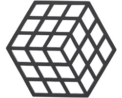 Zone Denmark Cube Onderzetter 16 x 14 x 0,9 cm Black