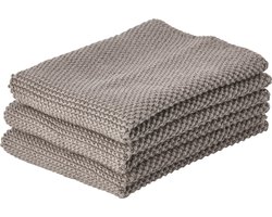 Zone Denmark Lappen 27 x 27 cm 3 stuks Taupe