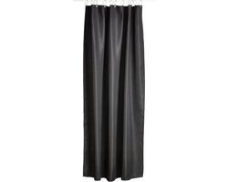 ZONE DENMARK Lux Polyester Zwart Douchegordijn Douchegordijn (Monótono, Polyester, Zwart, 2 m, 1800 mm)