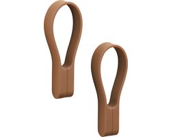 Zone Denmark Magnetische Handdoekclips - 2 Stuks - Terracotta - Handdoekhaakjes - Handdoekklemmetjes - Handdoeklusjes voor Badkamer of Keuken