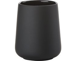 Zone Denmark Nova One Tandenborstelbeker - Beker voor Tandenborstels - Tandenborstelhouder - Toilet & Badkamer Accessoires - 10 x 8 cm - Zwart