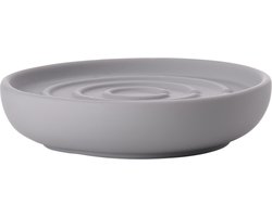 Zone Denmark Nova One Zeepbakje - Porseleinen Zeepschaaltje - Toilet & Badkamer Accessoires - Ø 11 cm - Gull Grey (grijs)