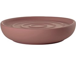 Zone Denmark Nova One Zeepbakje - Porseleinen Zeepschaaltje - Toilet & Badkamer Accessoires - Ø 11 cm - Peach Red (rood)