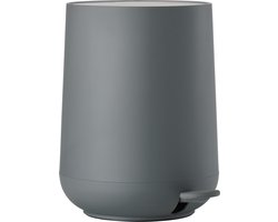 Zone Denmark Nova Pedaalemmer Dia. 23 x 29 cm 5 liter Grey - prullenbak - ABS kunststof - badkamer - keuken - toilet - grijs