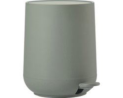 Zone Denmark Nova Pedaalemmer - Prullenbak Badkamer Softclose - Afvalemmer Klein - Toilet & Badkamer Accessoires - Kunststof - 3 liter - 23,5 x 20,5 cm - Olive Green (groen)