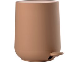 Zone Denmark Nova Pedaalemmer - Prullenbak Badkamer Softclose - Afvalemmer Klein - Toilet & Badkamer Accessoires - Kunststof - 3 liter - 23,5 x 20,5 cm - Mandarine