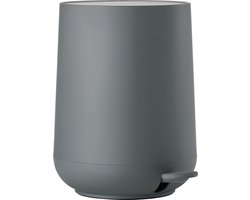 Zone Denmark Nova Pedaalemmer - Prullenbak Badkamer Softclose - Afvalemmer Klein - Toilet & Badkamer Accessoires - Kunststof - 3 liter - 23,5 x 20,5 cm - Grijs