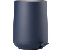 Zone Denmark Nova Pedaalemmer - Prullenbak Badkamer Softclose - Afvalemmer Klein - Toilet & Badkamer Accessoires - Kunststof - 5 liter - 29 x 23 cm - Royaliter Blue (blauw)