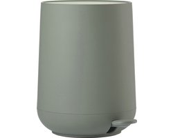 Zone Denmark Nova Pedaalemmer - Prullenbak Badkamer Softclose - Afvalemmer Klein - Toilet & Badkamer Accessoires - Kunststof - 5 liter - 29 x 23 cm - Olive Green (groen)