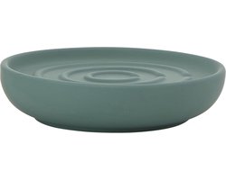 Zone Denmark Nova Zeepbakje - Porseleinen Zeepschaaltje - Toilet & Badkamer Accessoires - Ø 11 cm - Petrol Green (groen)