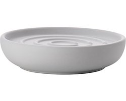 Zone Denmark Nova Zeepbakje - Porseleinen Zeepschaaltje - Toilet & Badkamer Accessoires - Ø 11 cm - Soft Grey (grijs)