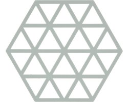 Zone Denmark Pannenonderzetter Triangles – Onderzetters Pannen – Hittebestendig tot 250°C – Vaatwasserbestendig – Siliconen – 16 × 14 × 0,9 cm – Nordic Sky
