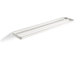 Zone Denmark Rim Handdoekbeugel 70 x 12,5 x 2,5 cm White - handdoekhouder - robuust gepoedercoat aluminium - badkamer accessoires - handdoekrek